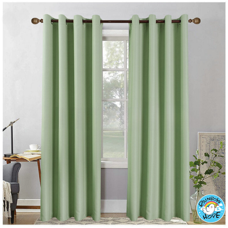 Solid Color 70%-90% Shading Blackout Curtain 纯色遮光隔热防晒窗帘