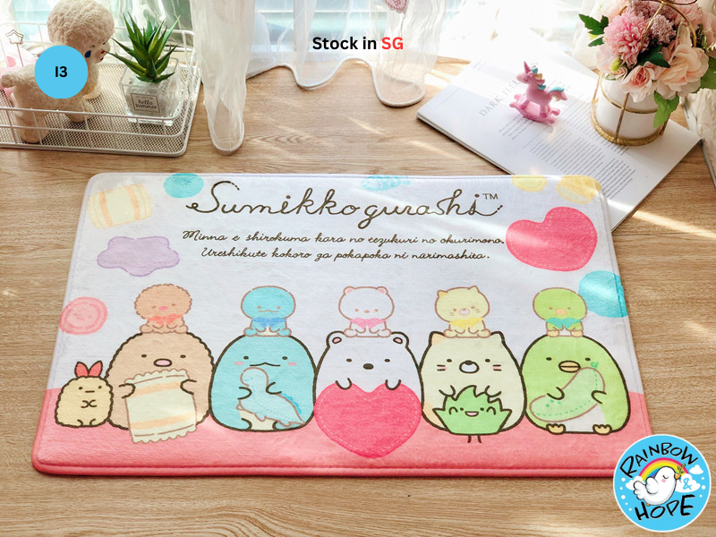 Cute Cartoon Absorbent Bath Mats Floor Mats Carpet 可爱卡通防滑地毯