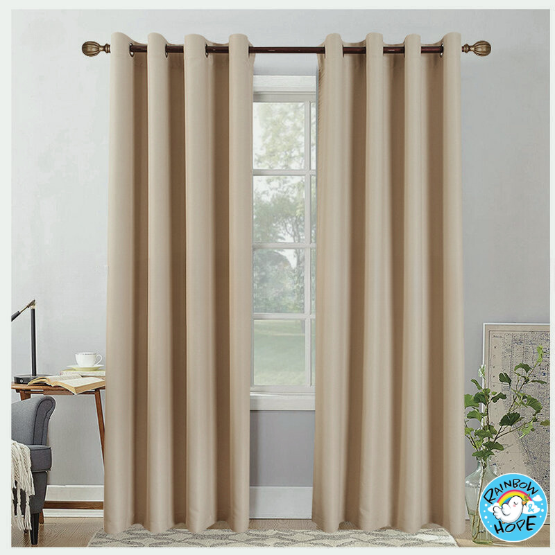 Solid Color 70%-90% Shading Blackout Curtain 纯色遮光隔热防晒窗帘