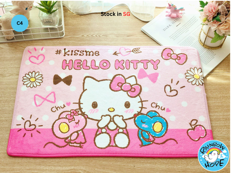 Cute Cartoon Absorbent Bath Mats Floor Mats Carpet 可爱卡通防滑地毯