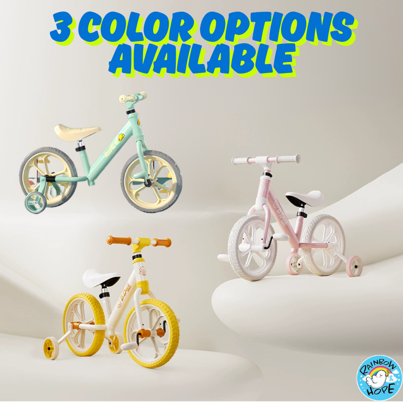 Luddy Little Yellow Duck 12 Inch Kids Bicycle with Training Wheels Removable 儿童自行车