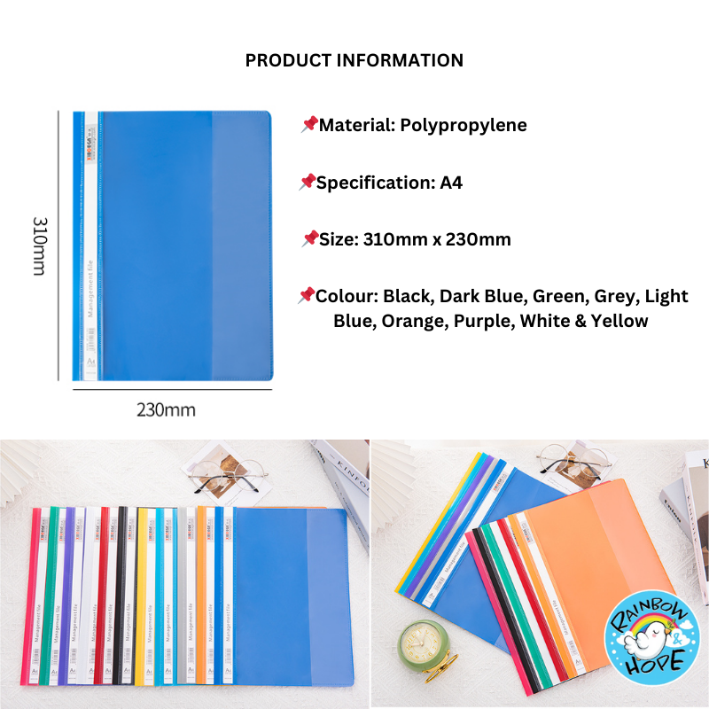A4 Clear Management File A4 Folder Paper Organizers文件夹/ 文件收纳