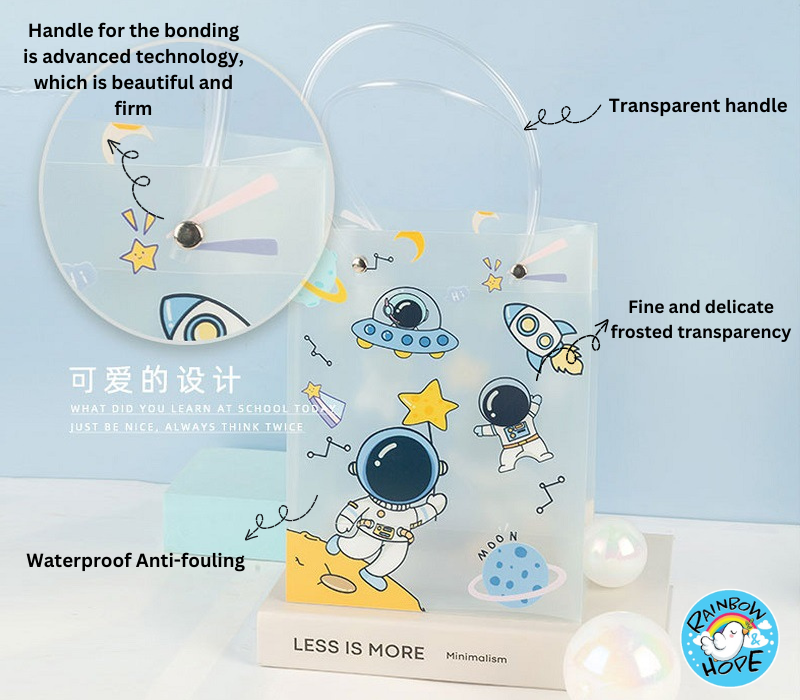Frosted Plastic Gift Bag Birthday Party Goodie Bag 伴手礼袋/礼品袋 / 儿童节