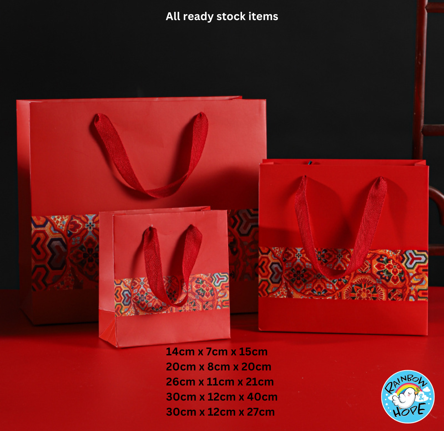 Chinese New Year Paper Bag / Gift Bag 新年礼物袋 / 结婚喜庆礼品袋