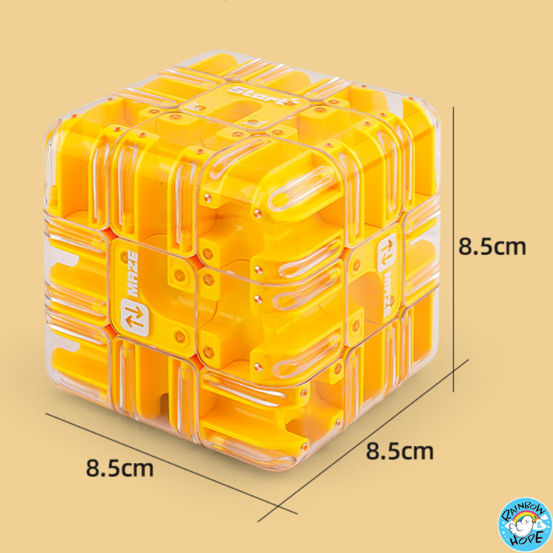 3D Ball Maze Rotating Puzzle Cube Kids Maze Cube Puzzle Ball滚珠迷宫魔方