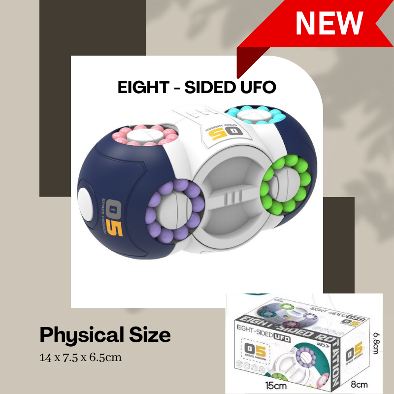 Rotating Magic Beans Puzzle Stress Relief Cube Magic Colourful Beans Fidget Toy IQ Games
