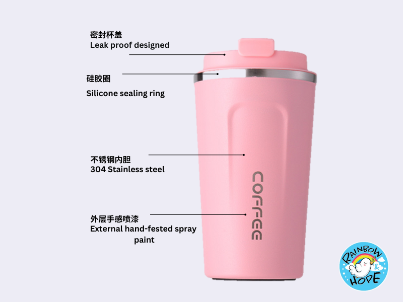 Stainless Steel Insulated Thermal Coffee Cup / Tumbler Mug 保温杯 / 咖啡杯