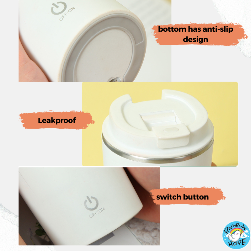 Rechargeable Automatic Stirring Cup / Magnetic Self Stirring Cup 自动搅拌杯