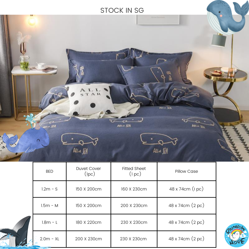 Fitted Bedsheet Set Pillow Case/ Bed Sheet Set / Mattress Protector/ Duvet Cover/ 床单 被套 枕头套