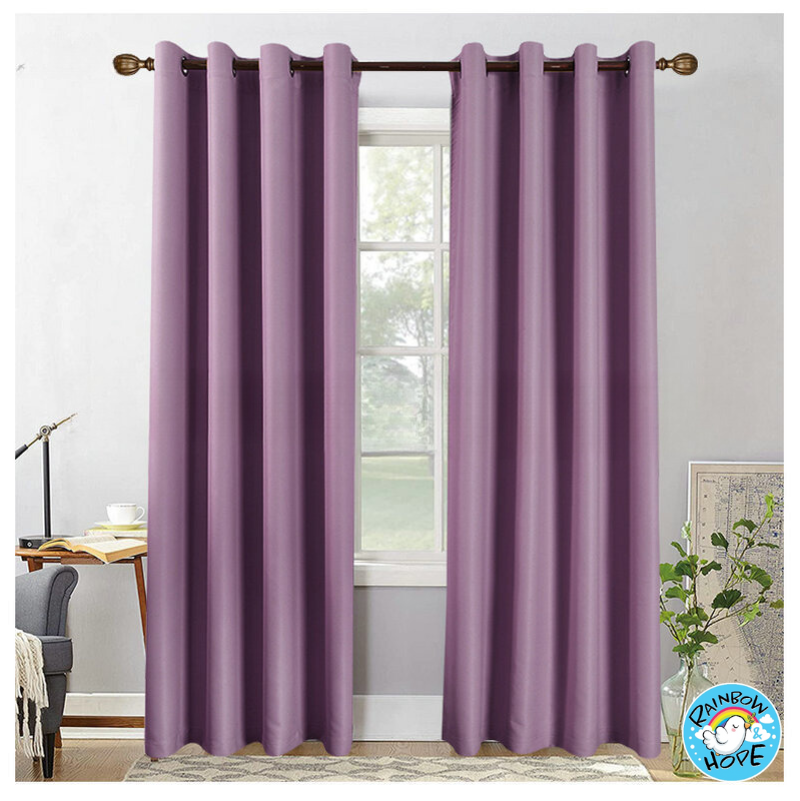 Solid Color 70%-90% Shading Blackout Curtain 纯色遮光隔热防晒窗帘