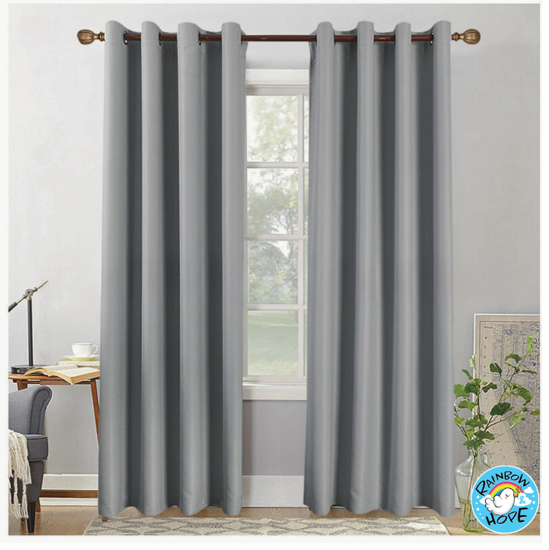 Solid Color 70%-90% Shading Blackout Curtain 纯色遮光隔热防晒窗帘