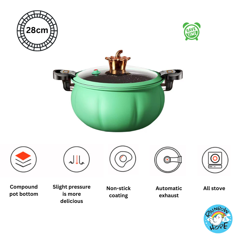 Multi-Function Non-Stick Micro Pressure Cooker Pot Sauce多功能不粘微型高压锅珐琅微压汤锅
