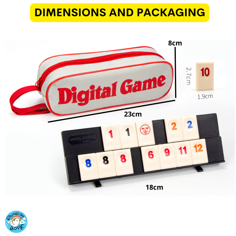 Rummy Tile Game / Travelling Version /Classic Board Game 数字牌游戏
