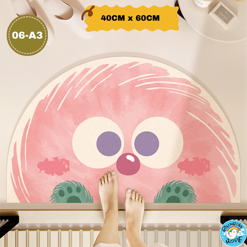Non-Slip Diatomaceous Earth Mat Bathroom Floor Mat Ultra Absorbent硅藻泥防滑地垫