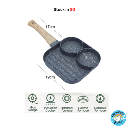 Non Stick Frying Pan Multi-Cooker Pot Woks Pancake Pan Steak Frying Pan 麦饭石不粘锅 平底炒菜锅