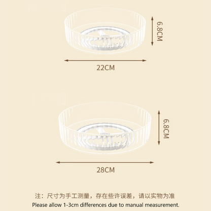 Kitchen Organizer Condiment Rotating Tray/ 360° Seasoning Sauce Makeup Organizer 360度可旋转托盘