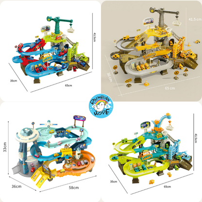 Children Desktop Toys/ Educational Space Car Breakthrough Adventure Sliding Track 儿童冒险滑行轨道游乐场