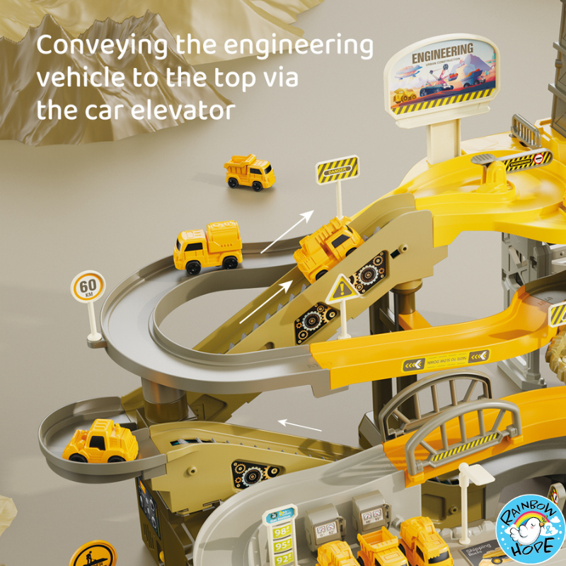 Children Desktop Toys/ Educational Space Car Breakthrough Adventure Sliding Track 儿童冒险滑行轨道游乐场