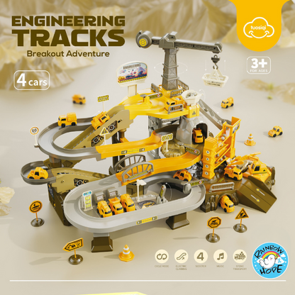 Children Desktop Toys/ Educational Space Car Breakthrough Adventure Sliding Track 儿童冒险滑行轨道游乐场