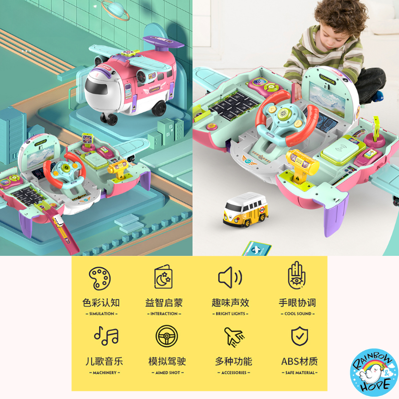 Airplane Toys For Children/ Airplane Car Toy with Piggy Bank变形飞机