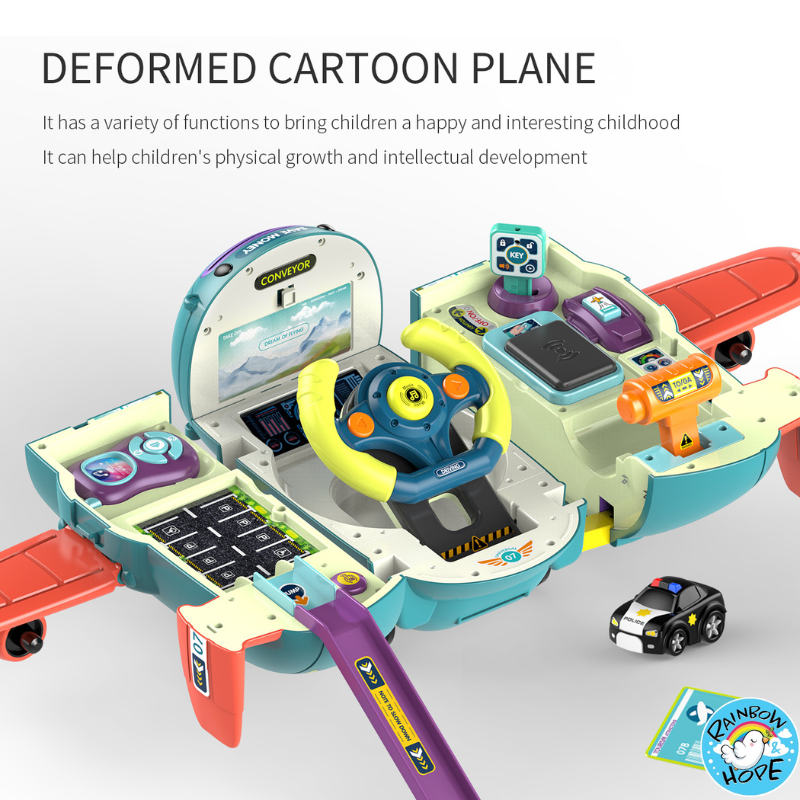 Airplane Toys For Children/ Airplane Car Toy with Piggy Bank变形飞机