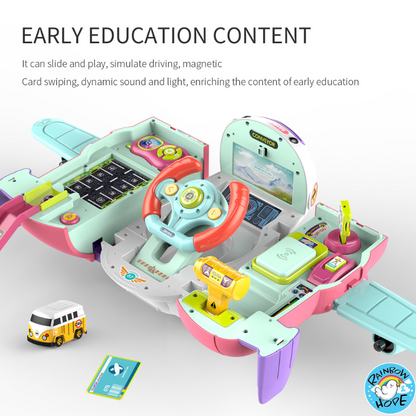 Airplane Toys For Children/ Airplane Car Toy with Piggy Bank变形飞机