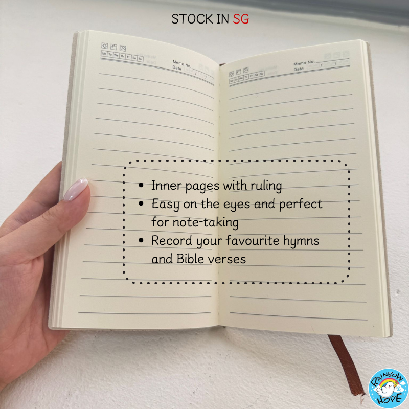 Christian Bible Verses Ruled Notebook Diary Psalm 基督教 笔记本/礼品/文具