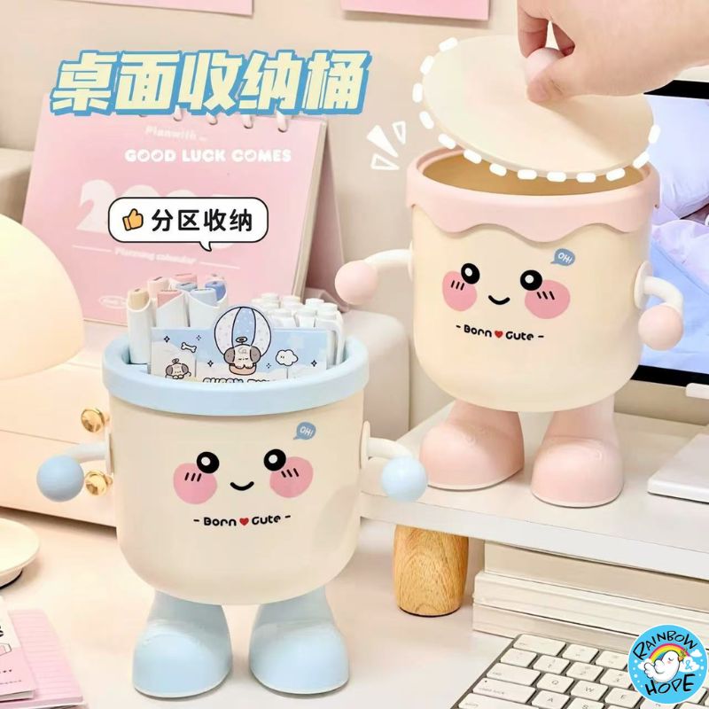 Cute Tissue Box/Tissue Box Holder/ Cute Mini Trash Bin/Deck Organizer纸巾盒/迷你垃圾桶/收纳桶