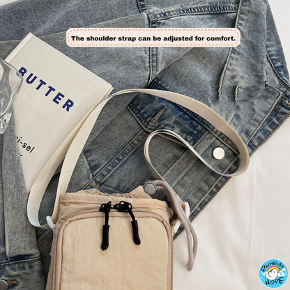 Water Bottle Bag, Bottle Puch with Drawstring Casual Sling Bag水壶手机包