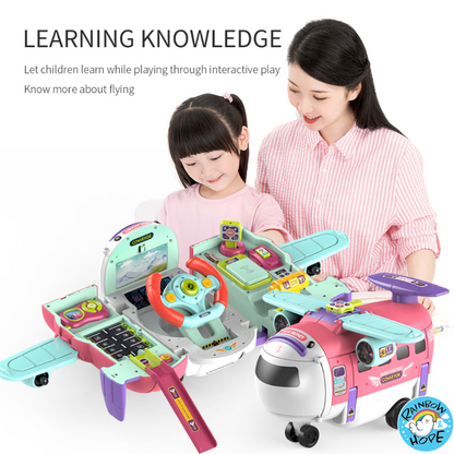 Airplane Toys For Children/ Airplane Car Toy with Piggy Bank变形飞机