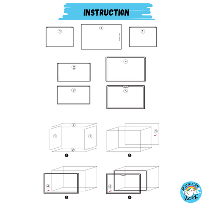 Display Box for Popmart Blind Box Removable Shelves Stackable with Magnetic Door 盲盒展示收纳盒可磁吸