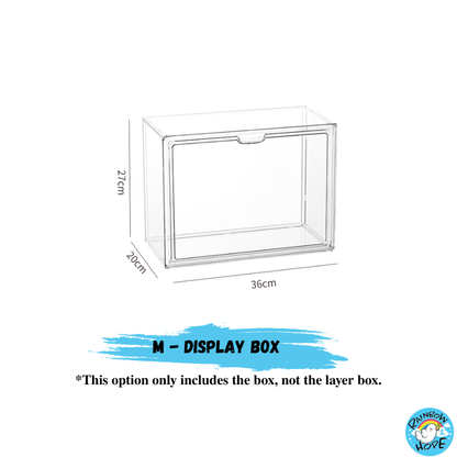 Display Box for Popmart Blind Box Removable Shelves Stackable with Magnetic Door 盲盒展示收纳盒可磁吸