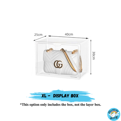 Display Box for Popmart Blind Box Removable Shelves Stackable with Magnetic Door 盲盒展示收纳盒可磁吸