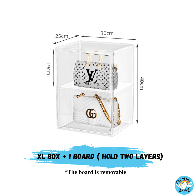 Display Box for Popmart Blind Box Removable Shelves Stackable with Magnetic Door 盲盒展示收纳盒可磁吸