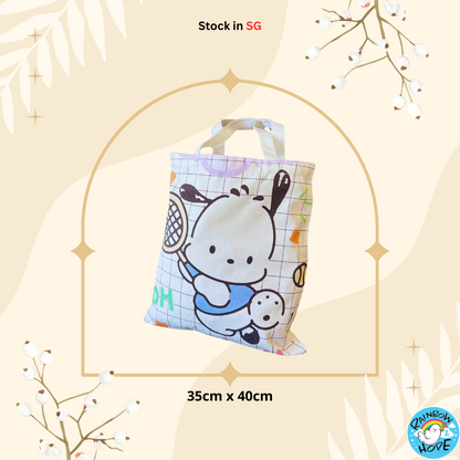 Canvas Shopping Bags/ Foldable Reusable Fabric Tote Bag 帆布包/ 单肩包/ 环保购物袋