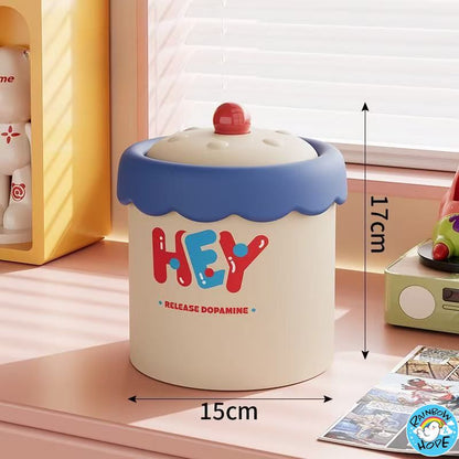 Cute Tissue Box/Tissue Box Holder/ Cute Mini Trash Bin/Deck Organizer纸巾盒/迷你垃圾桶/收纳桶