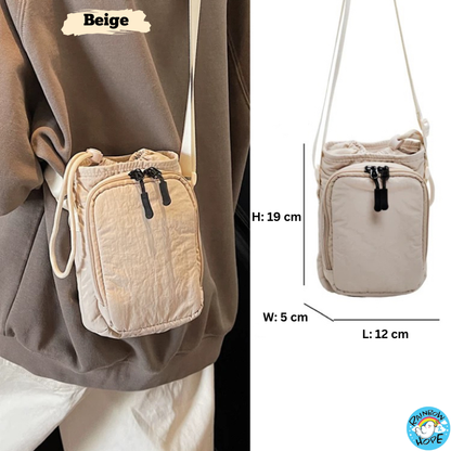 Water Bottle Bag, Bottle Puch with Drawstring Casual Sling Bag水壶手机包