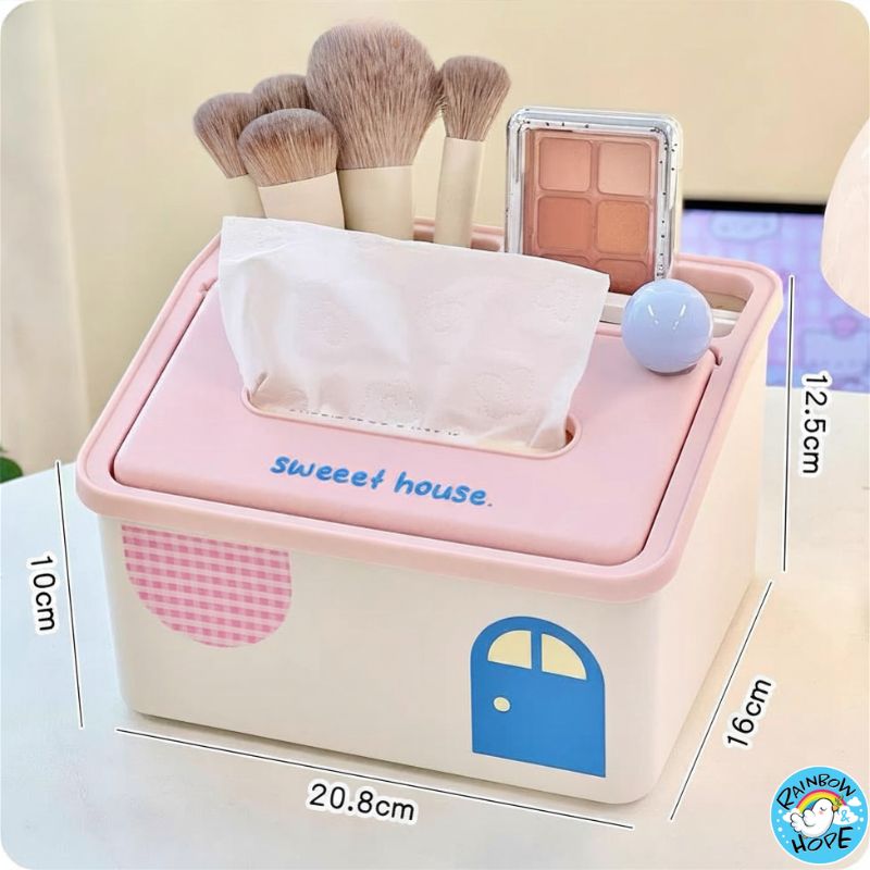 Cute Tissue Box/Tissue Box Holder/ Cute Mini Trash Bin/Deck Organizer纸巾盒/迷你垃圾桶/收纳桶