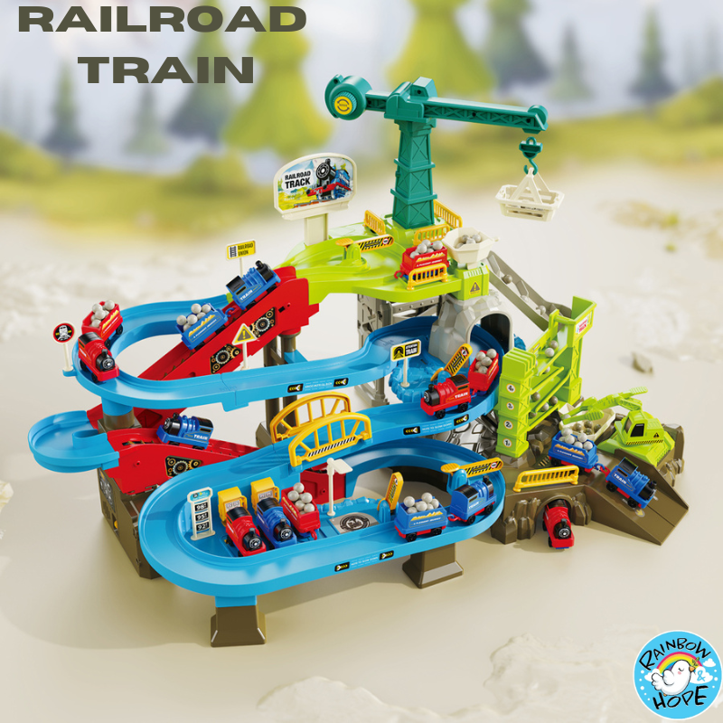 Children Desktop Toys/ Educational Space Car Breakthrough Adventure Sliding Track 儿童冒险滑行轨道游乐场