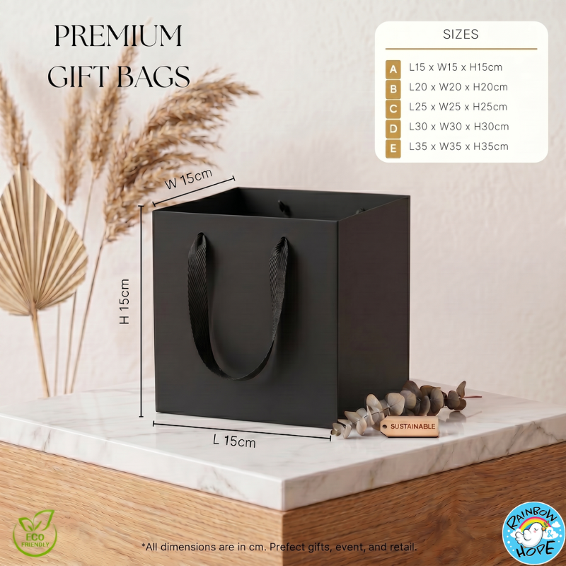 Premium Quality Paper Bag Flower Carrying Bag Gift Valentines Birthday Party Goodie 礼物/花束礼物袋