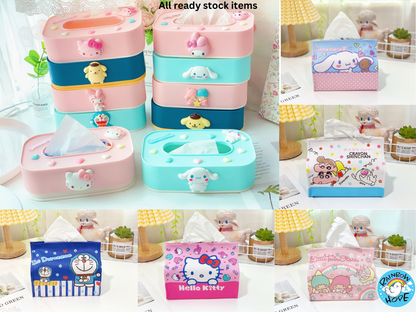 Cute Cartoon Tissue Paper Box/ Tissue Paper Holder卡通纸巾盒
