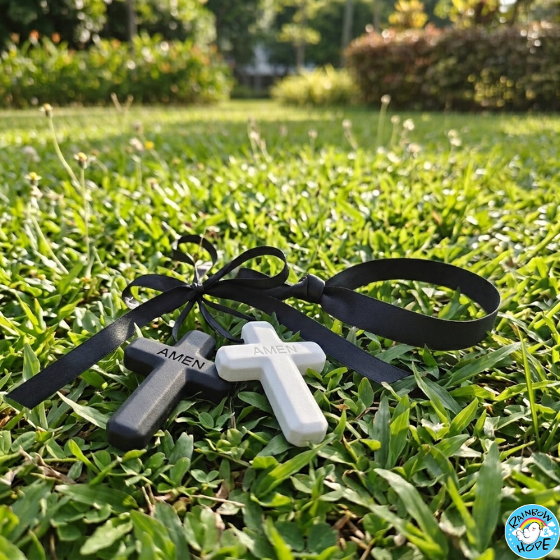 Christian Gift | Cross Shaped Scented Ornament | Emmanuel Pendant盼望迦南授权 十字架 走出旷野 车挂牌