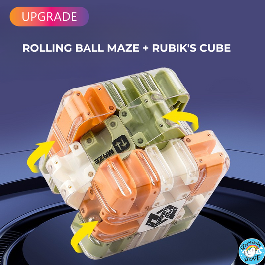 3D Ball Maze Rotating Puzzle Cube Kids Maze Cube Puzzle Ball滚珠迷宫魔方