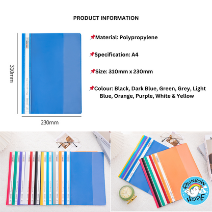 A4 Clear Management File A4 Folder Paper Organizers文件夹/ 文件收纳