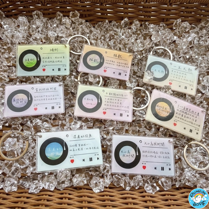 Christian KeyChain Charms Pendants Ornaments Bag Accessories 盼望迦南授权卡通可爱亚克力钥匙扣挂件/小礼物