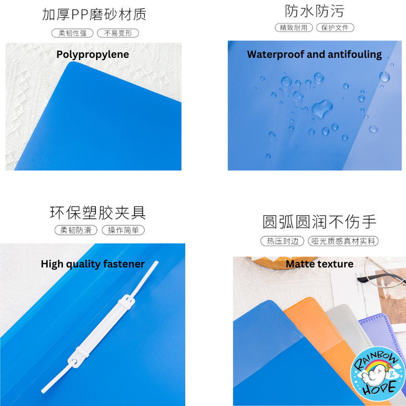 A4 Clear Management File A4 Folder Paper Organizers文件夹/ 文件收纳