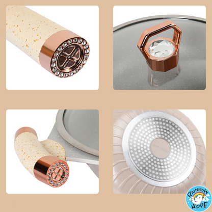 Non Stick Frying Pan Multi-Cooker Pot Woks Pancake Pan Steak Frying Pan 麦饭石不粘锅 平底炒菜锅