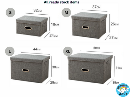 Foldable Storage box/Open Lid Fabric 可折叠/ 开盖储物箱/ 收纳箱