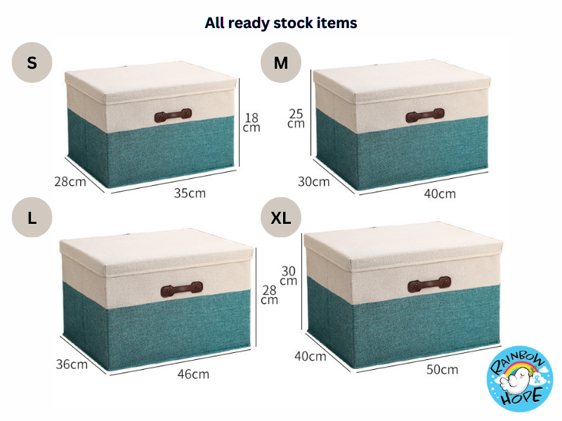 Foldable Storage box/Open Lid Fabric 可折叠/ 开盖储物箱/ 收纳箱