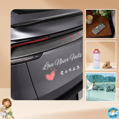 Christian Gift / Acrylic Refrigerator Magnet / Waterproof Sticker Vinyl Decal基督徒礼物/冰箱贴/水晶贴子